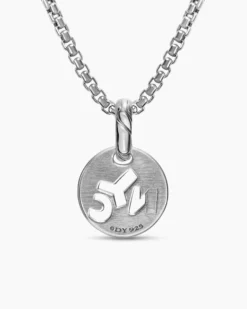 Petite NYC Elements Amulet Sterling Silver with Diamonds, 12.3mm