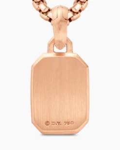 Petrvs® Bee Amulet 18K Rose Gold with Rubellite and Diamonds, 15mm