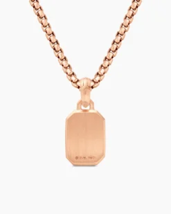 Petrvs® Bee Amulet 18K Rose Gold with Rubellite and Diamonds, 15mm