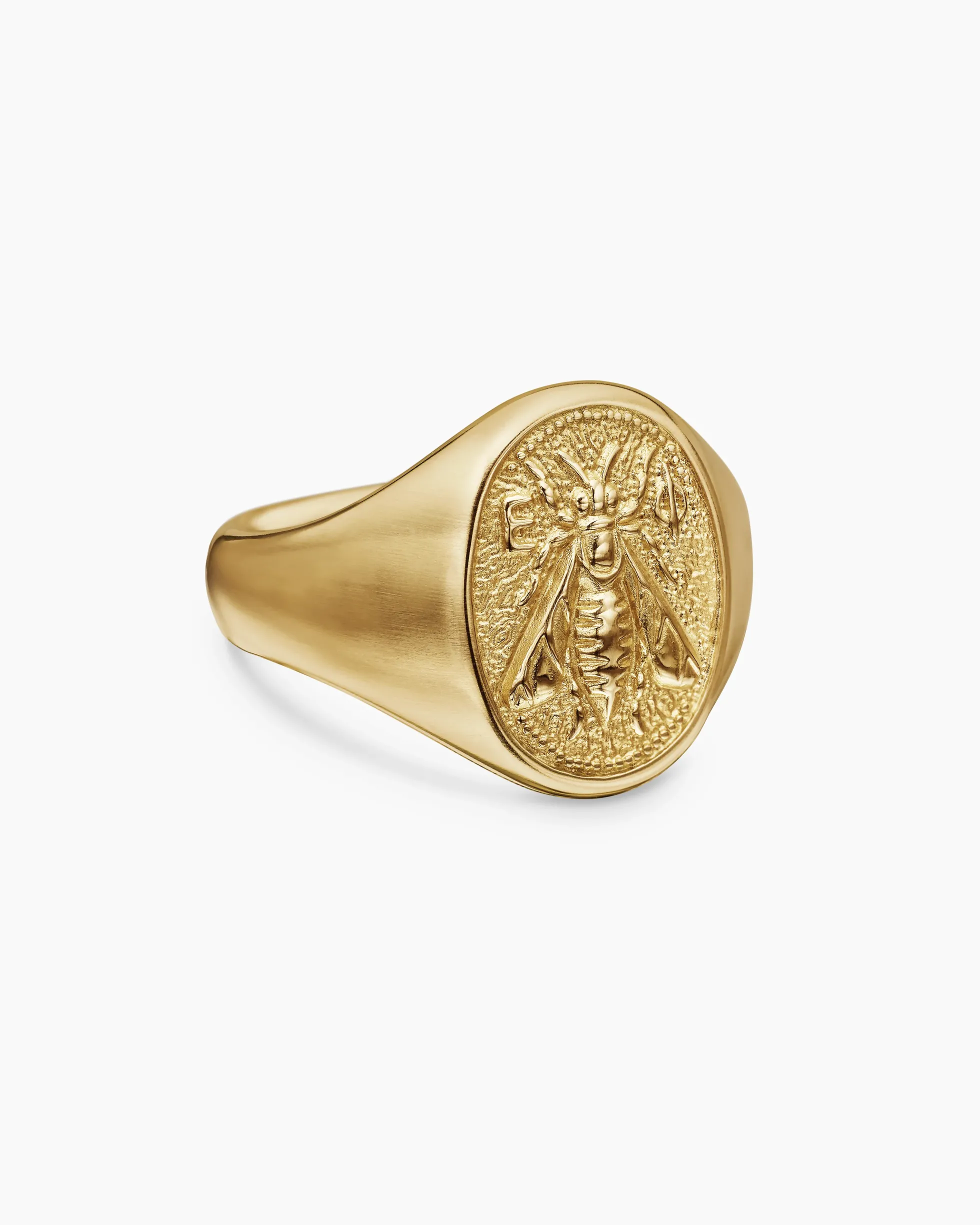 Petrvs® Bee Pinky Ring 18K Yellow Gold, 15.5mm