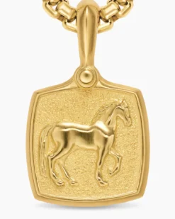 Petrvs® Horse Amulet 18K Yellow Gold, 15.8mm