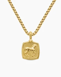 Petrvs® Horse Amulet 18K Yellow Gold, 19mm