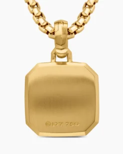 Petrvs® Horse Amulet 18K Yellow Gold with Mother of Pearl and Diamonds, 16.4mm