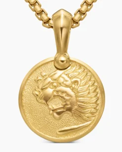 Petrvs® Lion Amulet 18K Yellow Gold, 19.3mm