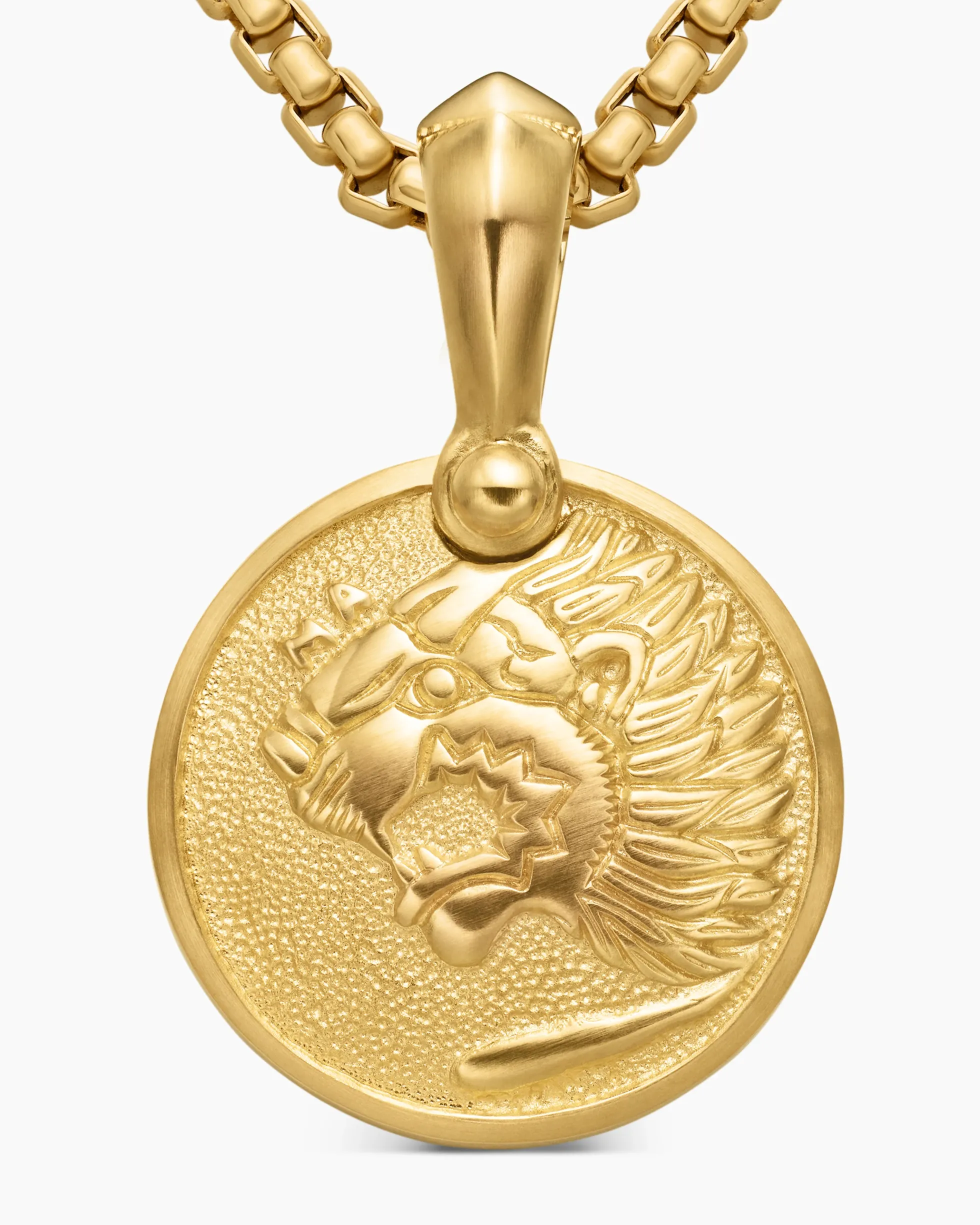 Petrvs® Lion Amulet 18K Yellow Gold, 19.3mm