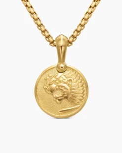 Petrvs® Lion Amulet 18K Yellow Gold, 19.3mm