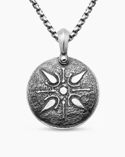 Petrvs® Lion Coin Amulet Sterling Silver, 25mm