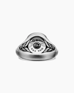 Petrvs® Lion Pinky Ring Sterling Silver with 18K Yellow Gold, 15mm