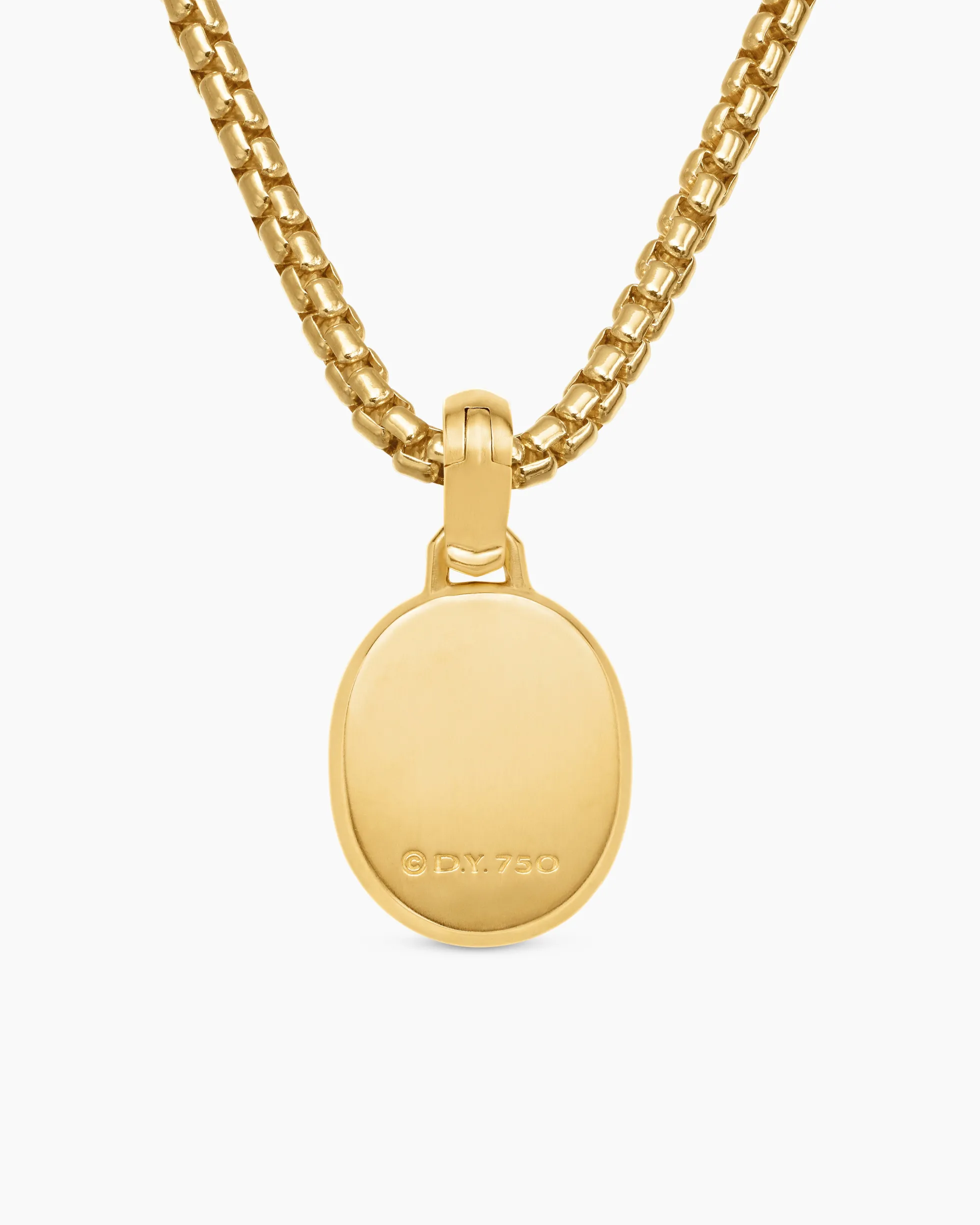 Petrvs® Scarab Amulet 18K Yellow Gold with Black Mother of Pearl and Diamonds, 16.3mm