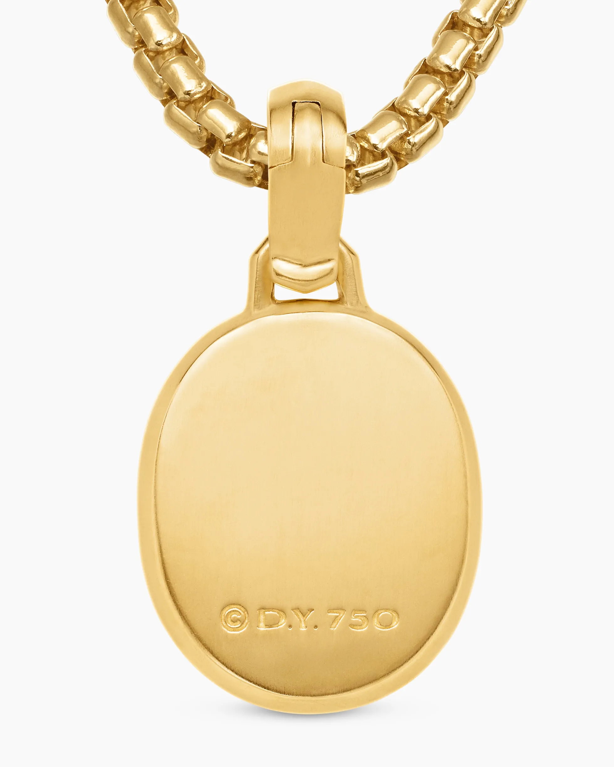 Petrvs® Scarab Amulet 18K Yellow Gold with Black Mother of Pearl and Diamonds, 16.3mm