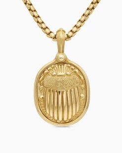 Petrvs® Scarab Amulet 18K Yellow Gold, 24mm