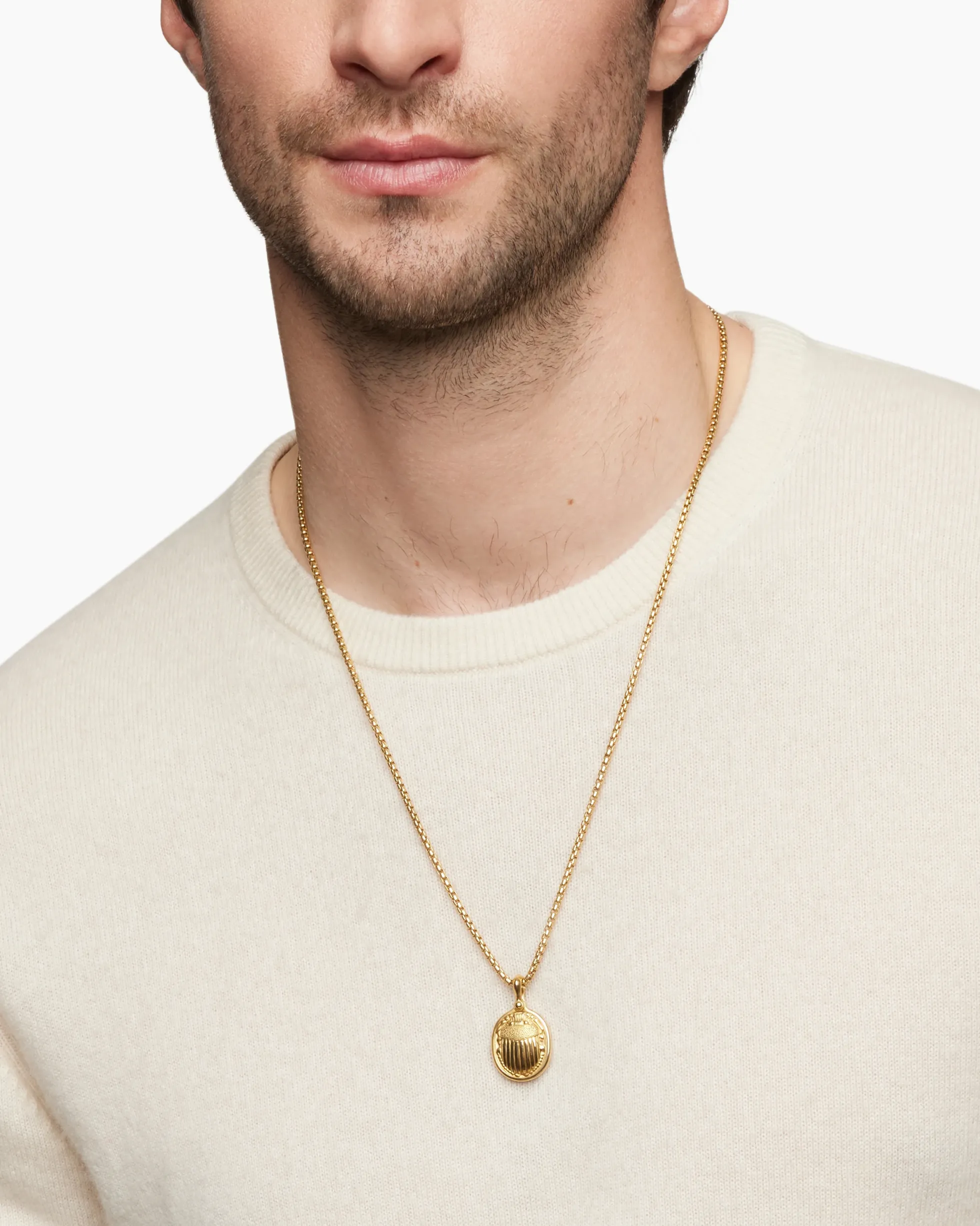Petrvs® Scarab Amulet 18K Yellow Gold, 24mm