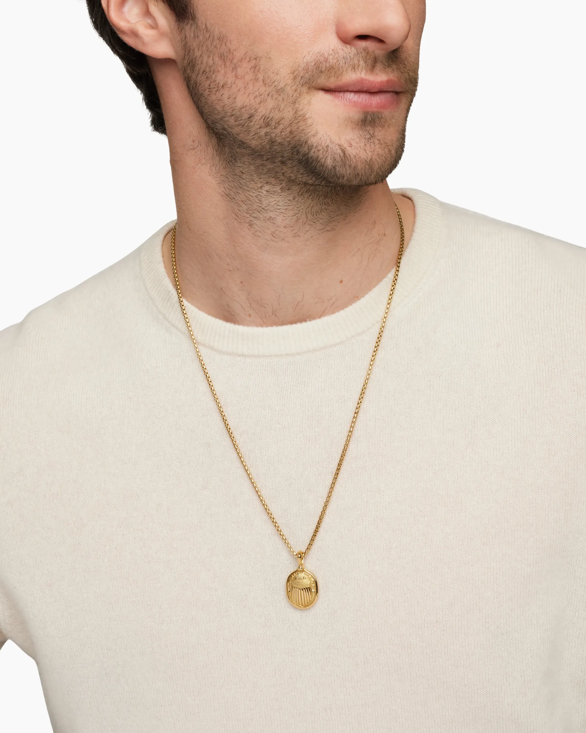 Petrvs® Scarab Amulet 18K Yellow Gold, 24mm