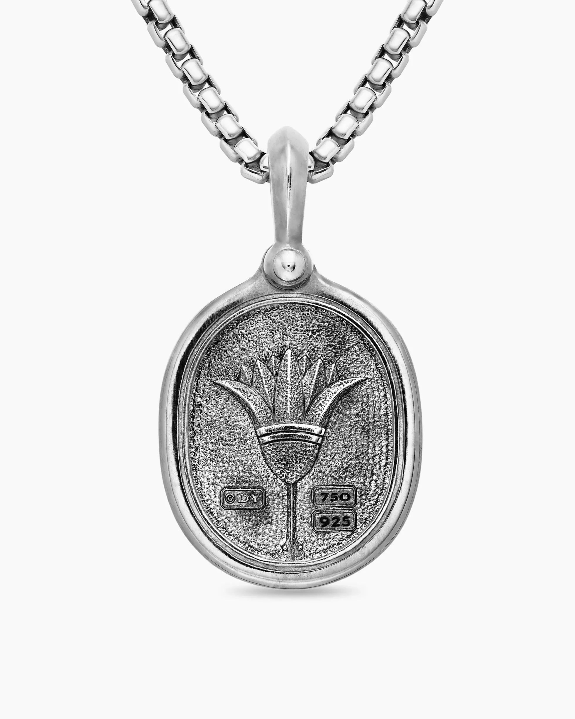 Petrvs® Scarab Amulet Sterling Silver with 18K Yellow Gold, 24mm