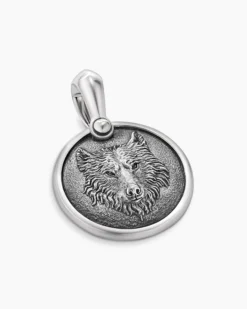 Petrvs® Wolf Amulet Sterling Silver, 21mm