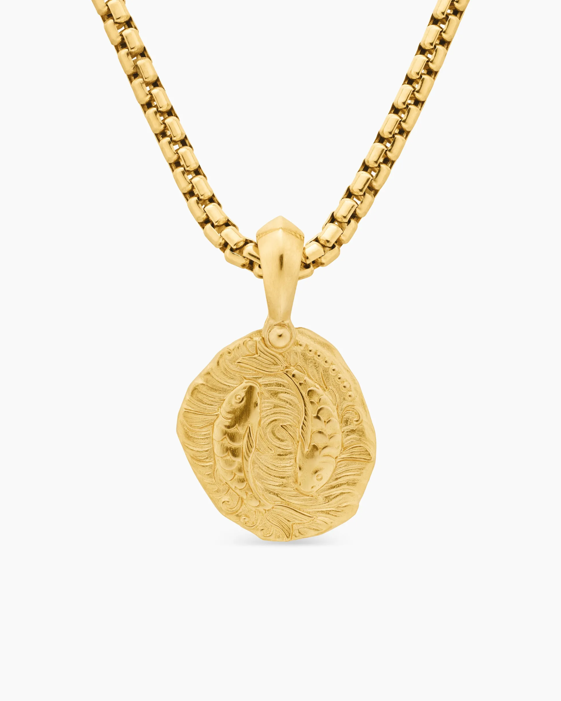 Pisces Amulet 18K Yellow Gold, 17mm