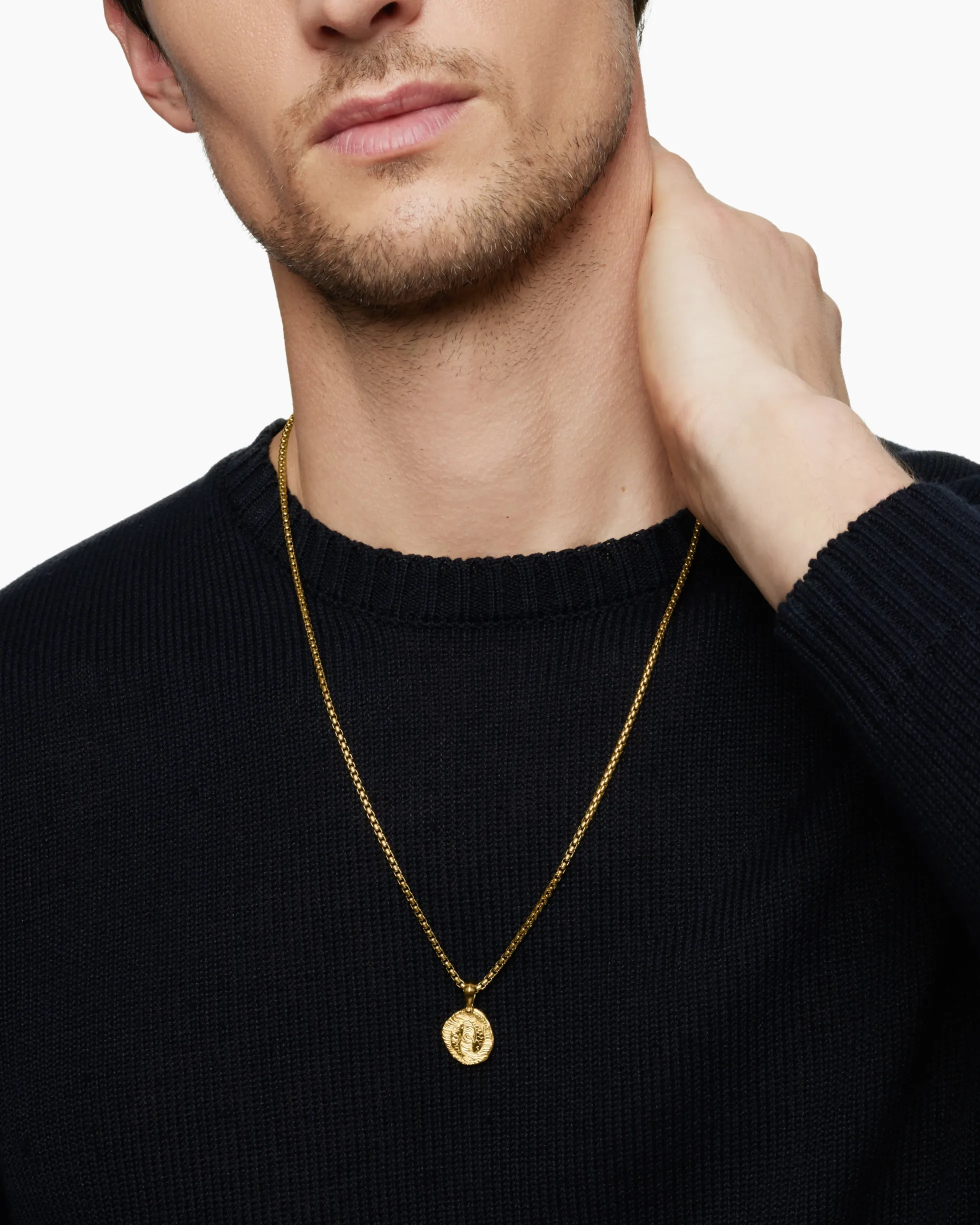 Pisces Amulet 18K Yellow Gold, 17mm