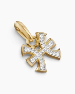 Pisces Amulet 18K Yellow Gold with Diamonds, 15.3mm