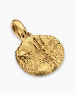 Poseidon Amulet 18K Yellow Gold, 24mm