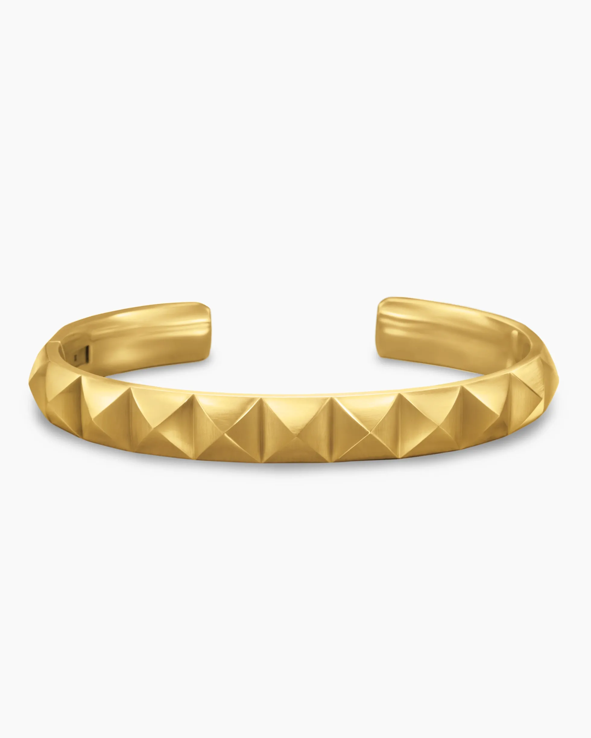 Pyramid Cuff Bracelet 18K Yellow Gold, 9.3mm