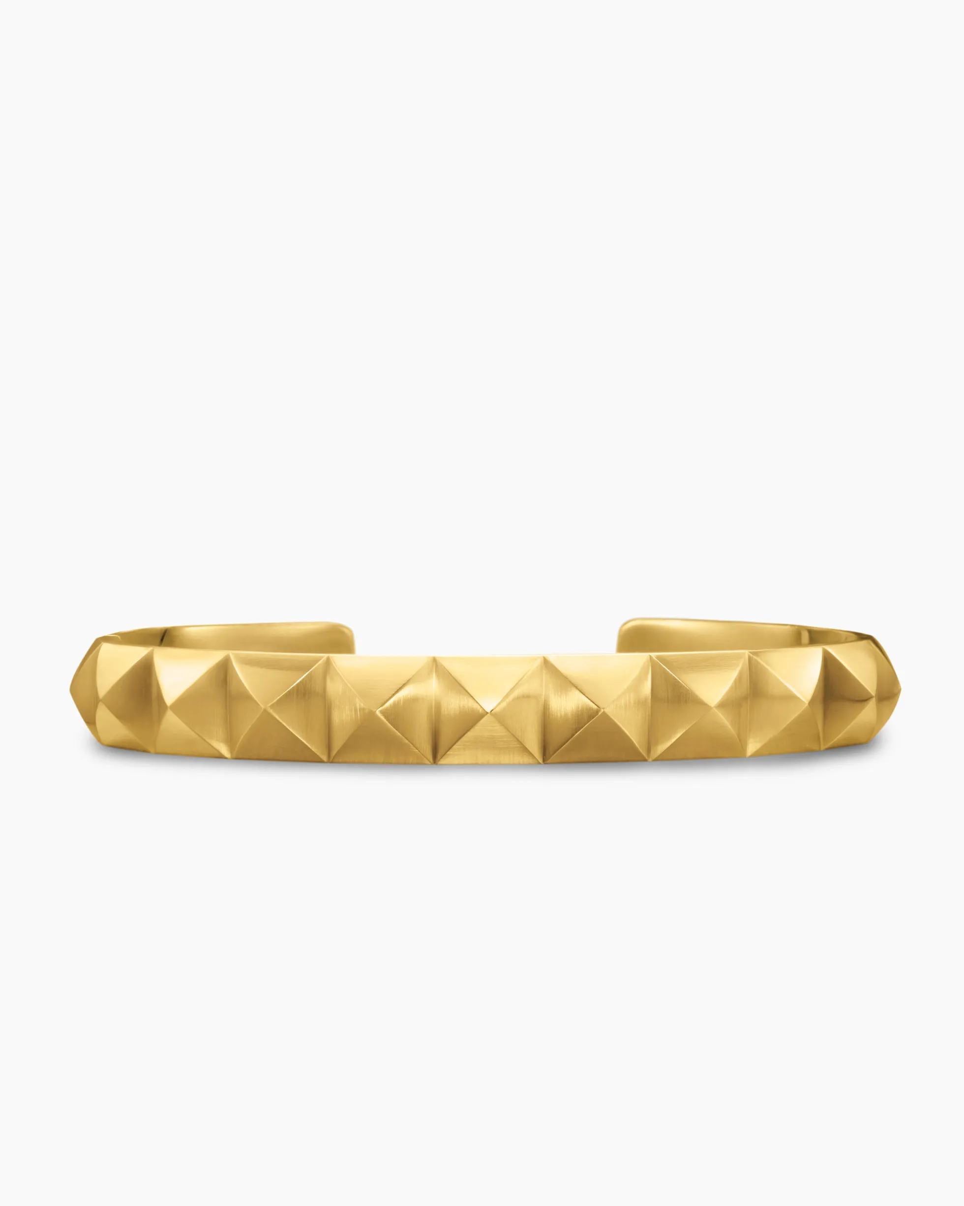 Pyramid Cuff Bracelet 18K Yellow Gold, 9.3mm