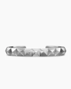 Pyramid Cuff Bracelet Sterling Silver, 9.3mm