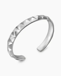 Pyramid Cuff Bracelet Sterling Silver, 9.3mm