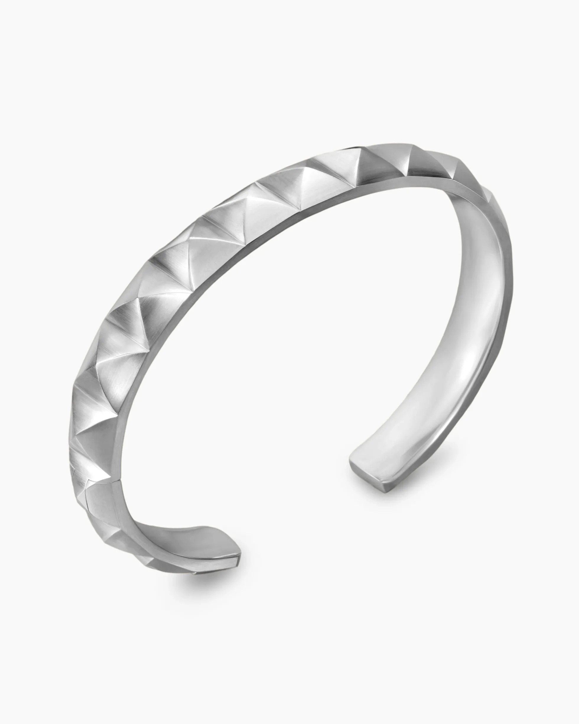 Pyramid Cuff Bracelet Sterling Silver, 9.3mm