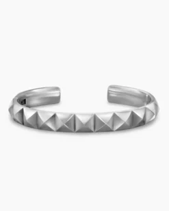 Pyramid Cuff Bracelet Sterling Silver, 9.3mm