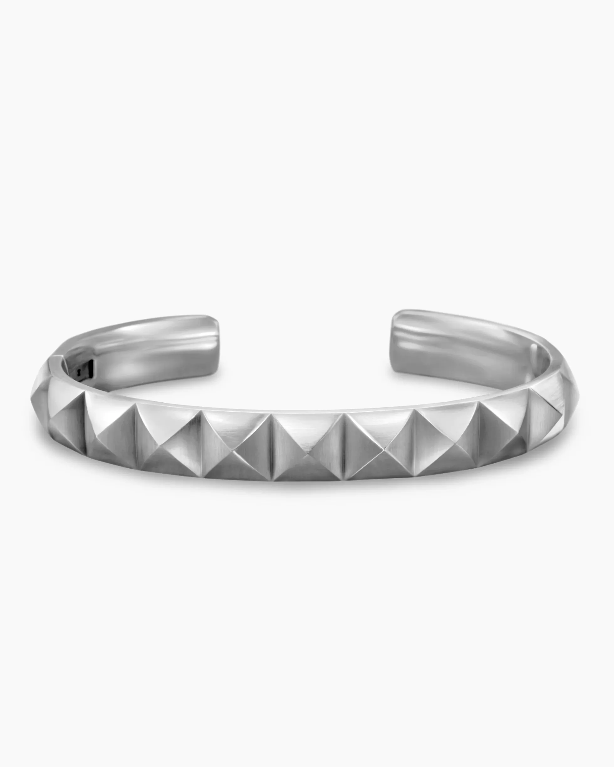 Pyramid Cuff Bracelet Sterling Silver, 9.3mm