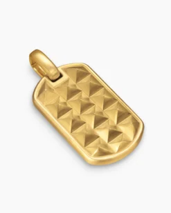 Pyramid Tag 18K Yellow Gold, 35mm