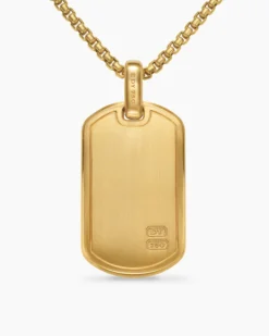 Pyramid Tag 18K Yellow Gold, 35mm