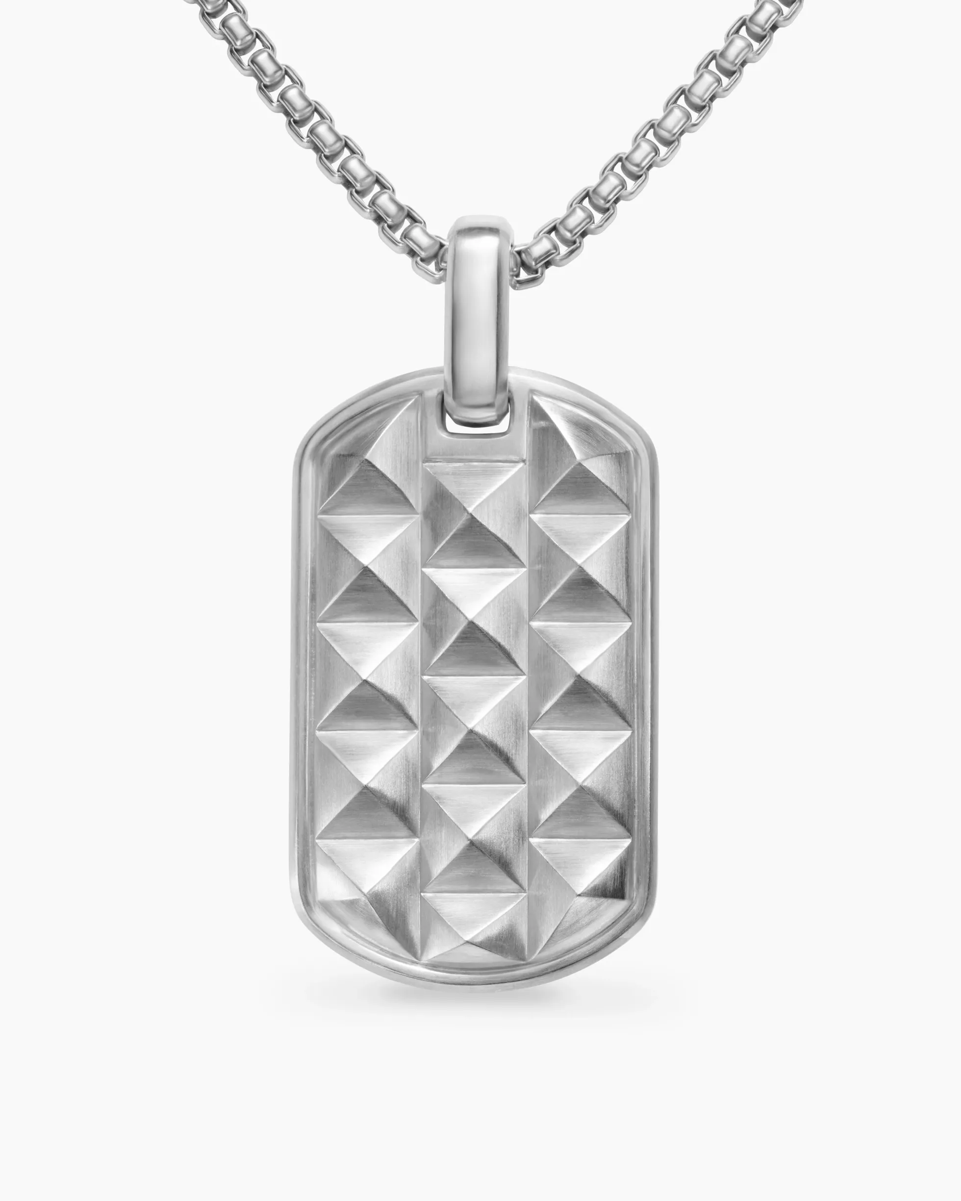 Pyramid Tag Sterling Silver, 35mm