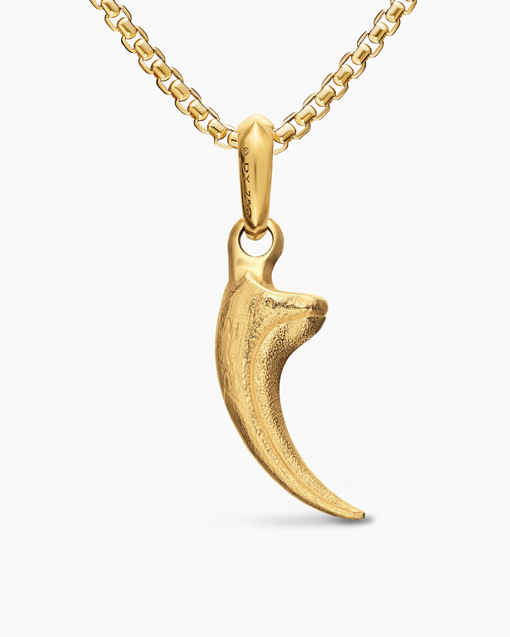 Raptor Claw Amulet 18K Yellow Gold with Diamonds, 27.3mm