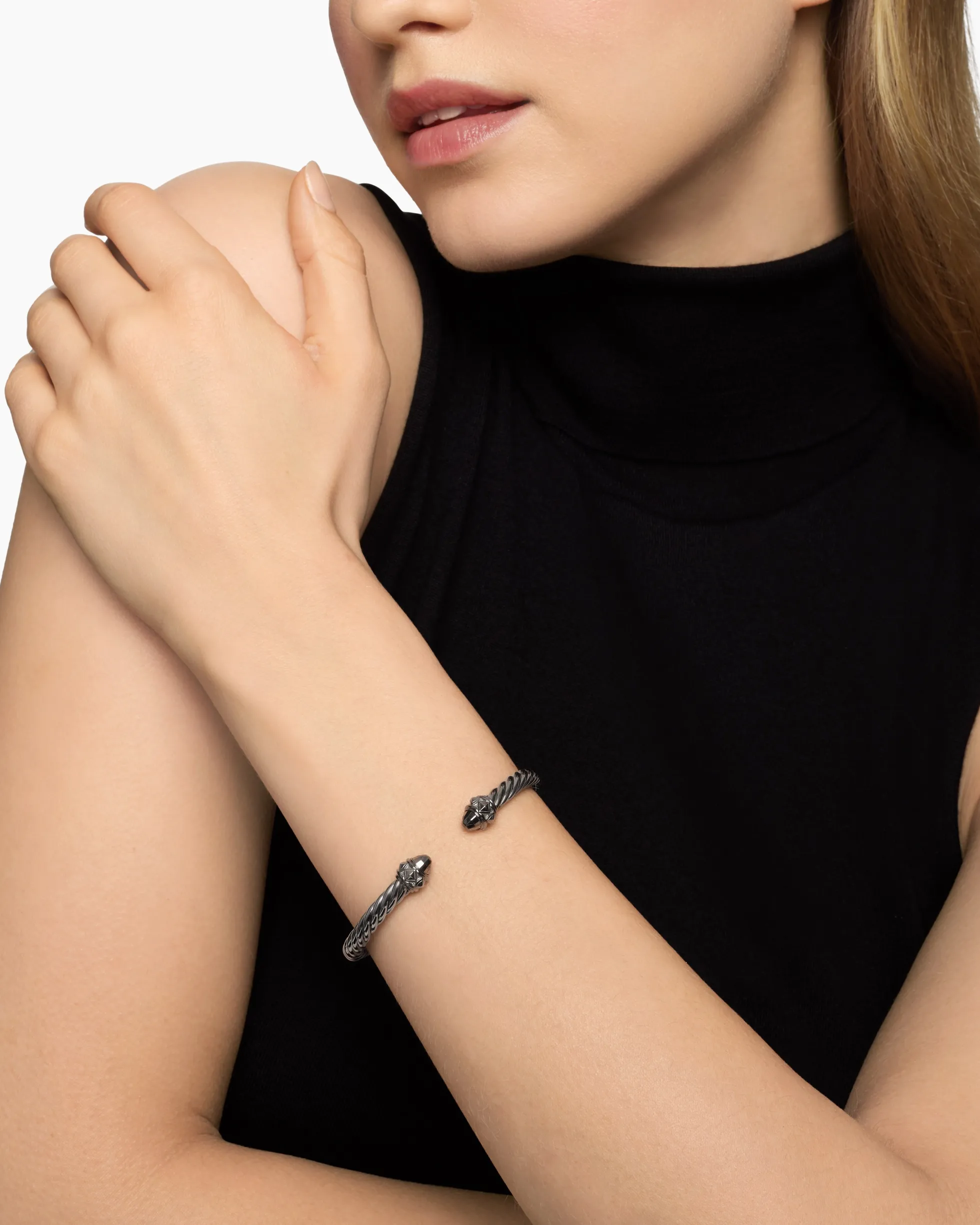 Renaissance® Classic Cable Bracelet Blackened Silver, 5mm