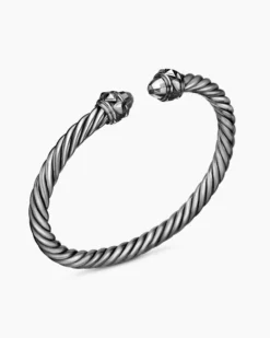 Renaissance® Classic Cable Bracelet Blackened Silver, 5mm