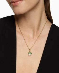 Renaissance® Pavé Amulet 18K Yellow Gold with Emeralds and Diamonds, 17mm