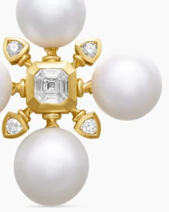 Renaissance® Pearl Pendant 18K Yellow Gold and with Pearls and Diamonds, 29.4mm