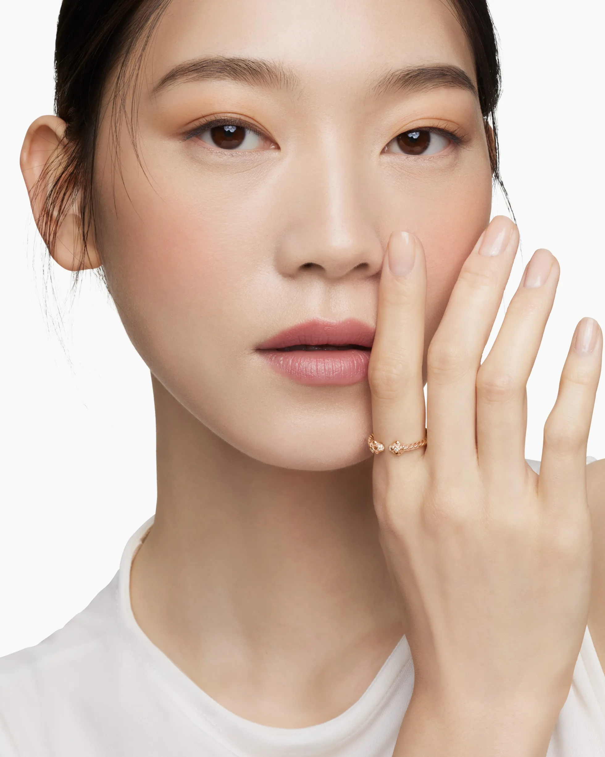 Renaissance® Ring 18K Rose Gold with Diamonds, 2.3mm