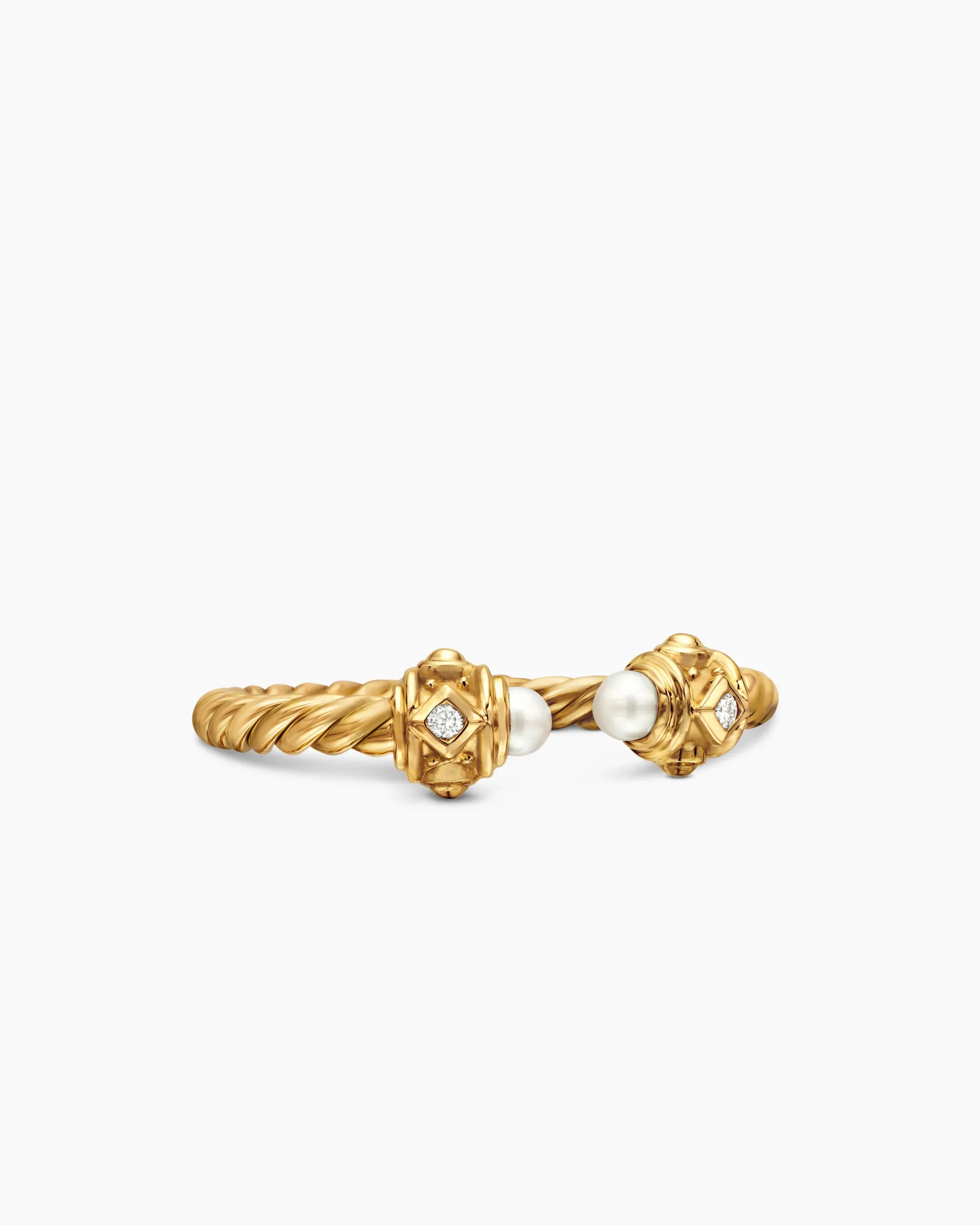 Renaissance® Ring 18K Yellow Gold with Pearls and Diamonds, 2.3mm