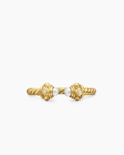Renaissance® Ring 18K Yellow Gold with Pearls and Diamonds, 2.3mm