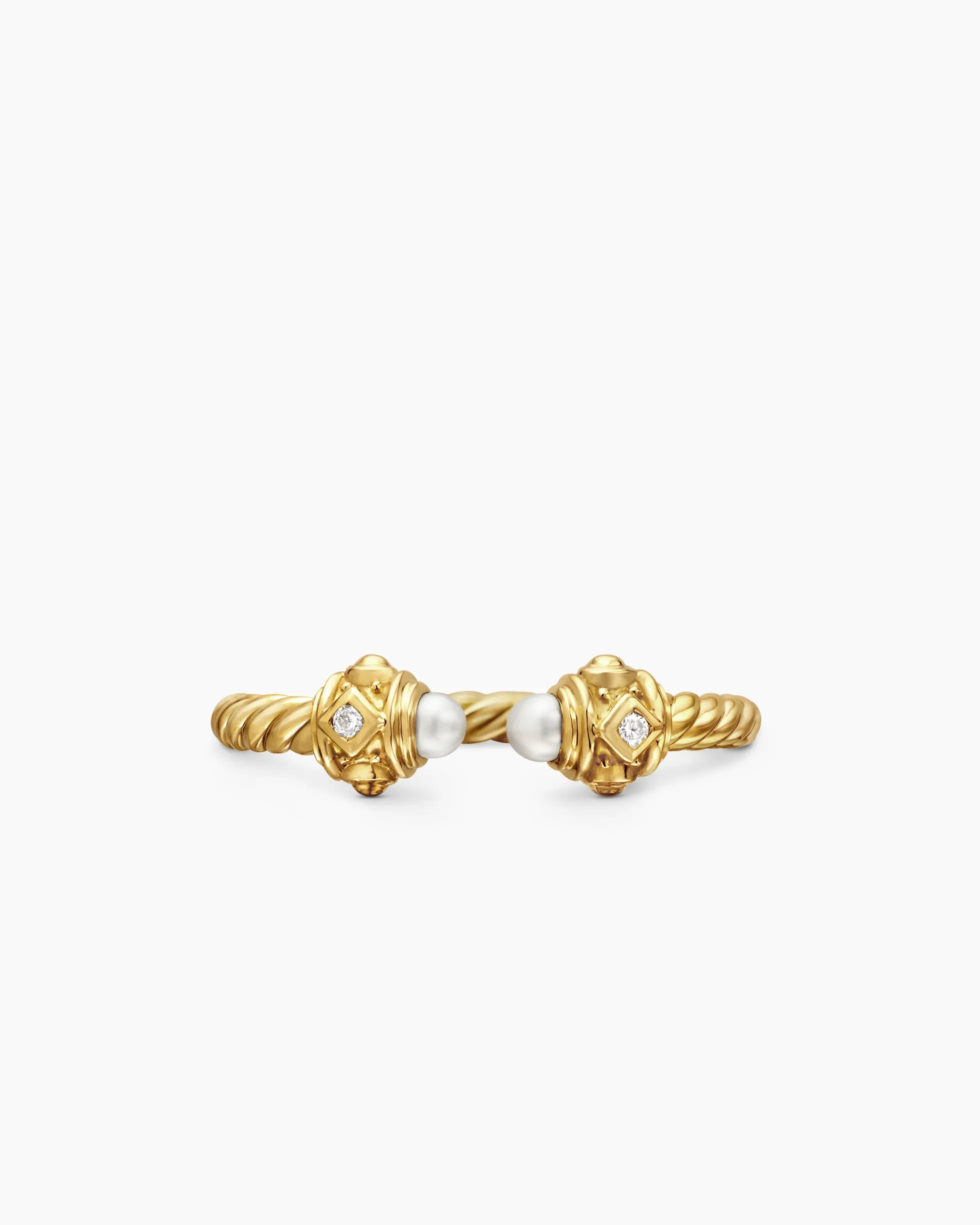 Renaissance® Ring 18K Yellow Gold with Pearls and Diamonds, 2.3mm