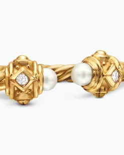 Renaissance® Ring 18K Yellow Gold with Pearls and Diamonds, 2.3mm