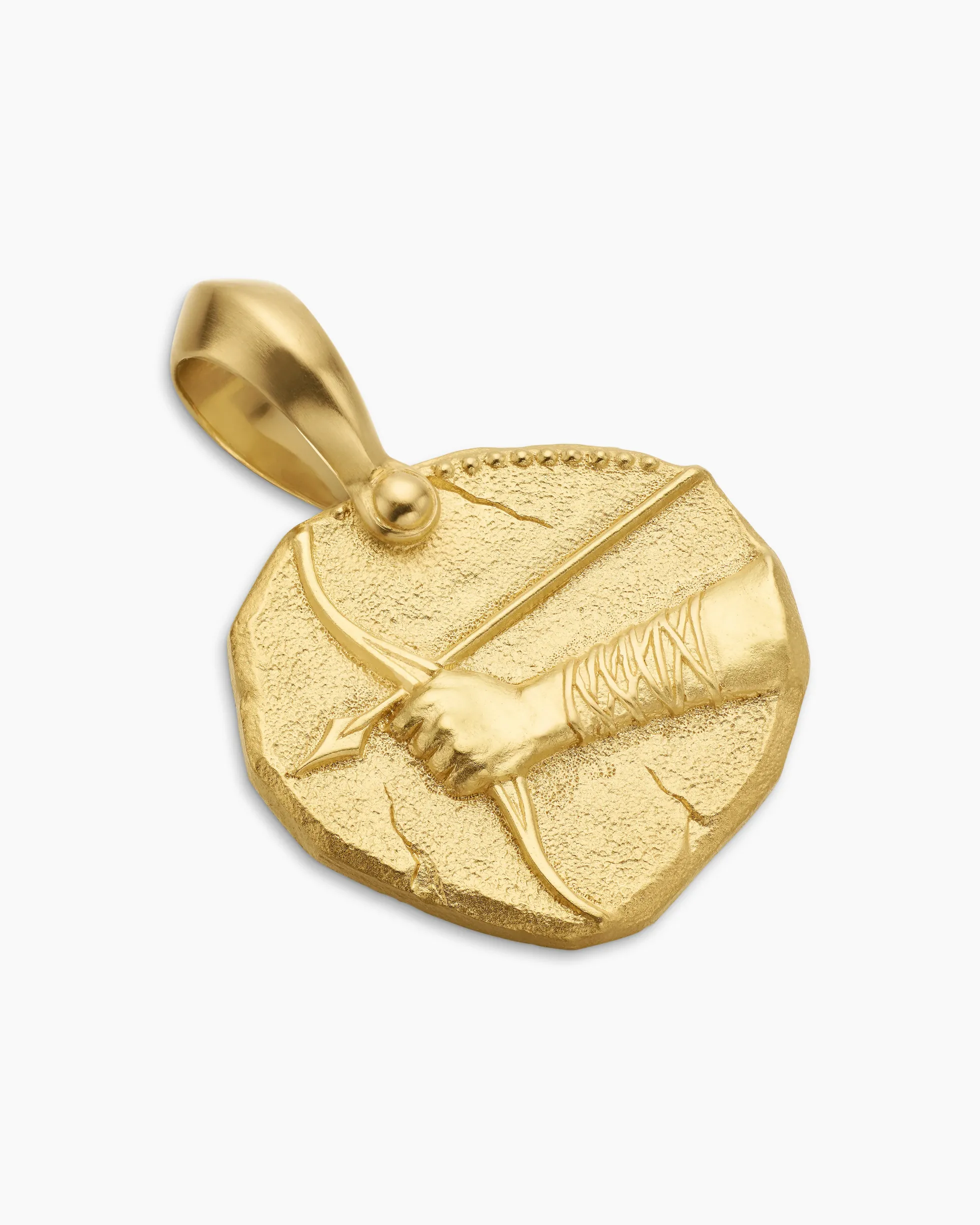 Sagittarius Amulet 18K Yellow Gold, 17mm