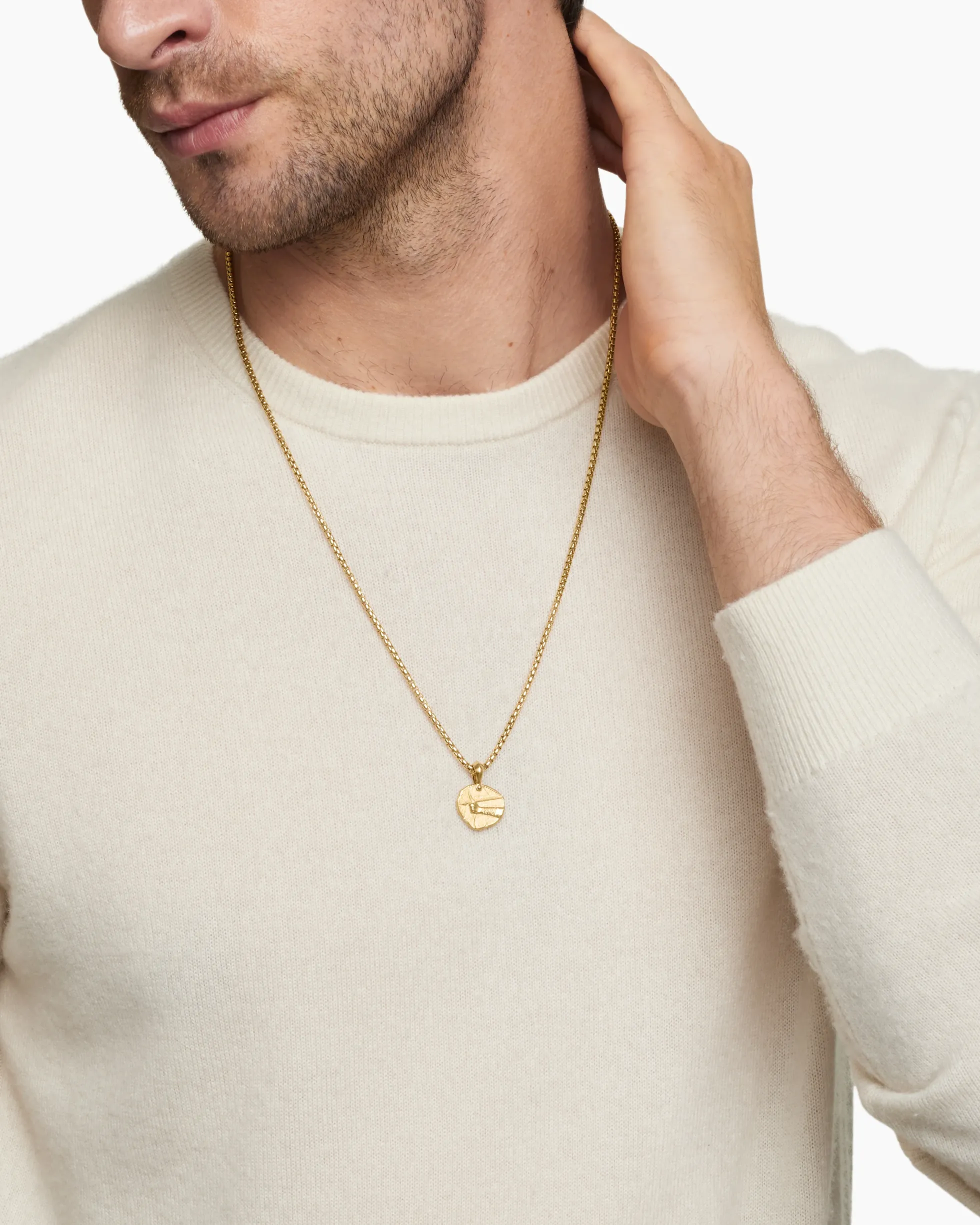 Sagittarius Amulet 18K Yellow Gold, 17mm