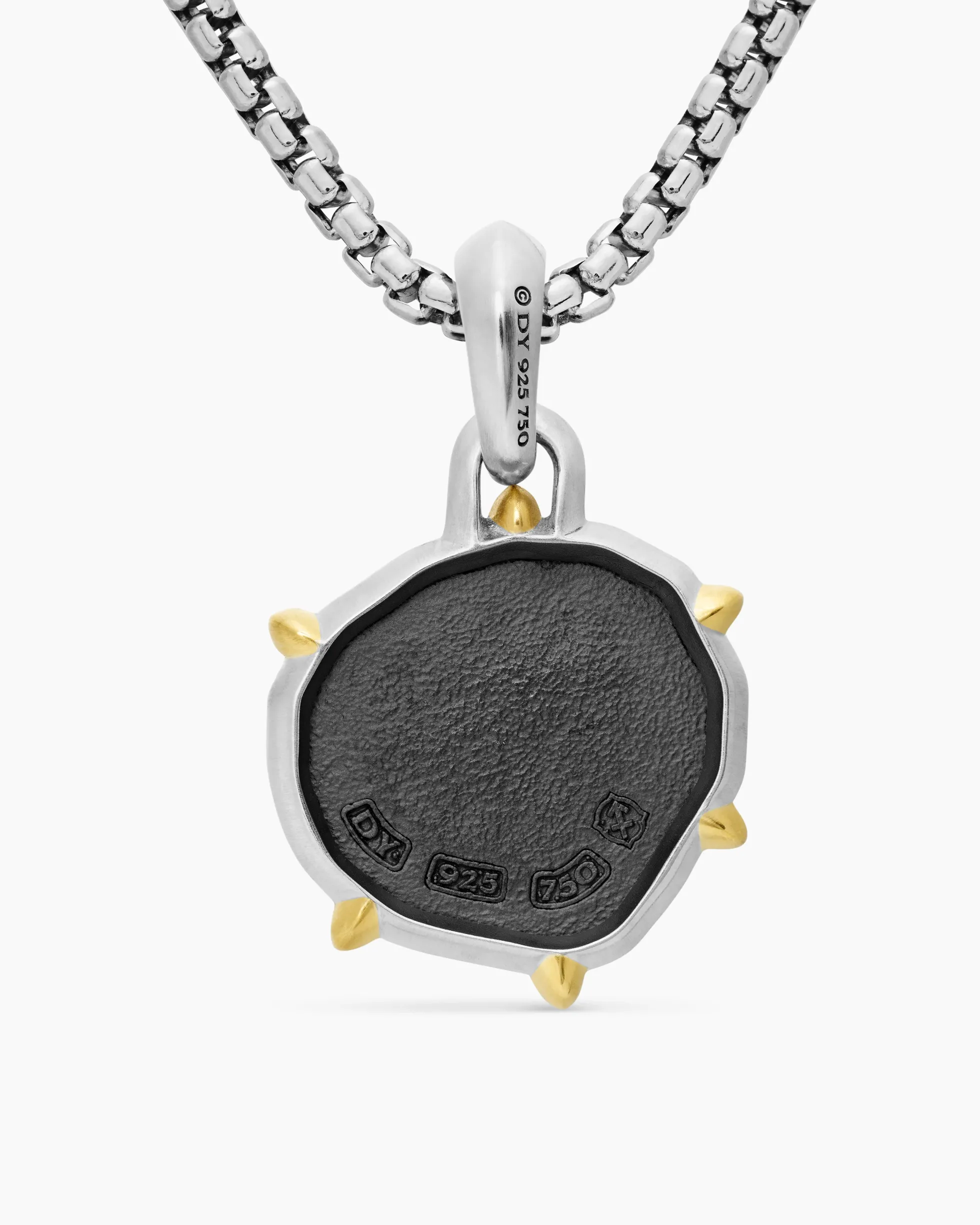 Sagittarius Amulet Sterling Silver with 18K Yellow Gold, 23mm