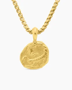 Scorpio Amulet 18K Yellow Gold, 17mm