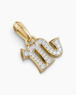 Scorpio Amulet 18K Yellow Gold with Diamonds, 16mm