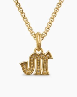 Scorpio Amulet 18K Yellow Gold with Diamonds, 16mm