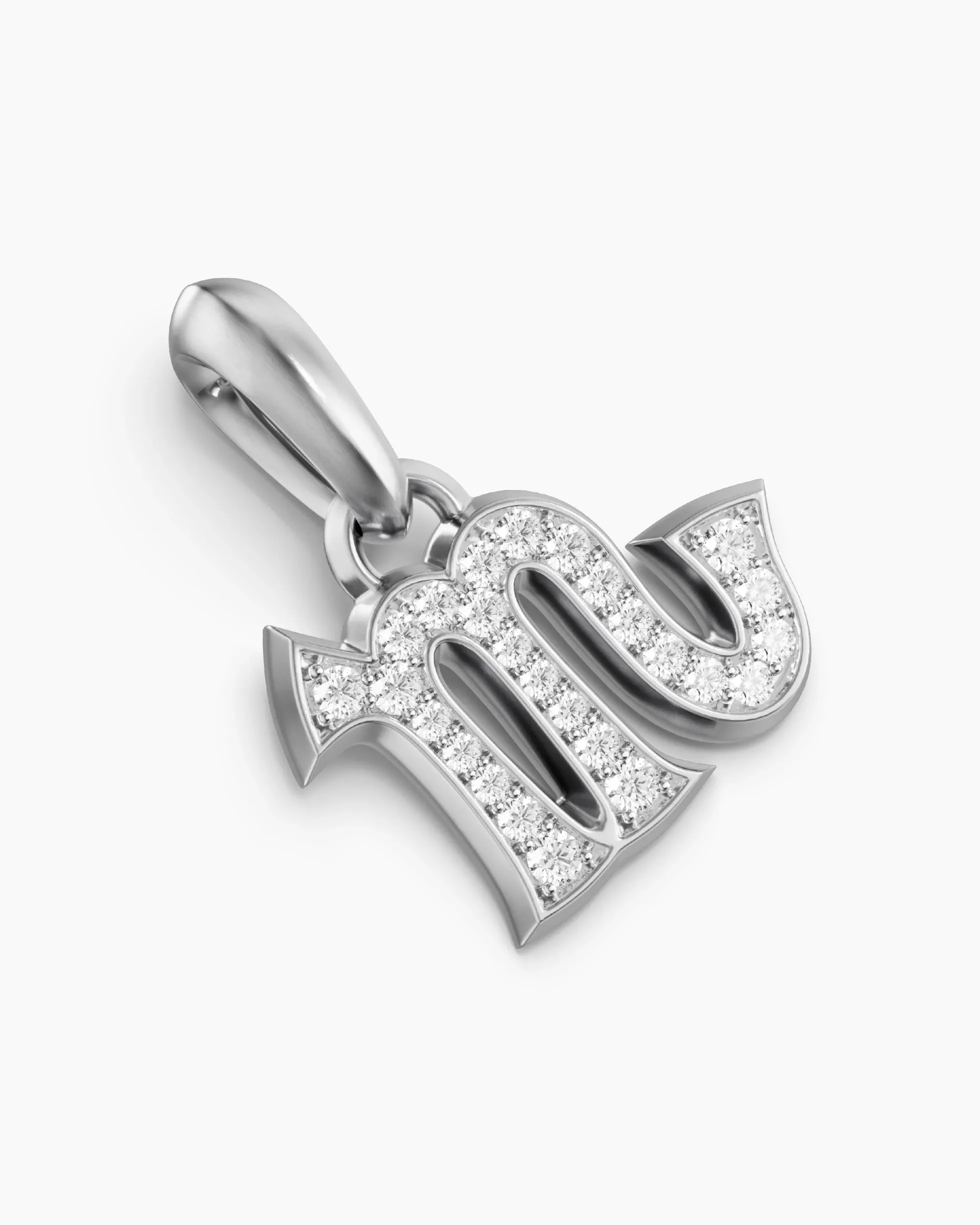 Scorpio Amulet Sterling Silver with Diamonds, 16mm
